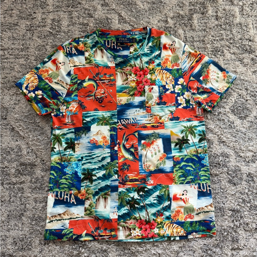 Polo Ralph Lauren Hawaiian Pocket Crewneck Tshirt